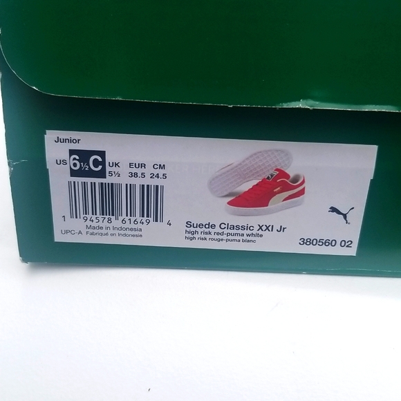 Red Suede Classic XII Jr Puma sneakers - Picture 6 of 6